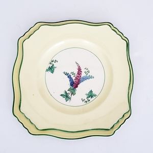 1930's Vintage Denby Square Plate Set